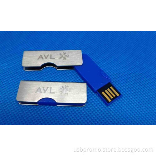 slim metal swivel usb flash drive